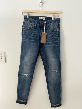 NWT Madewell Women's High Rise Skinny 9’’ Petite Jeans